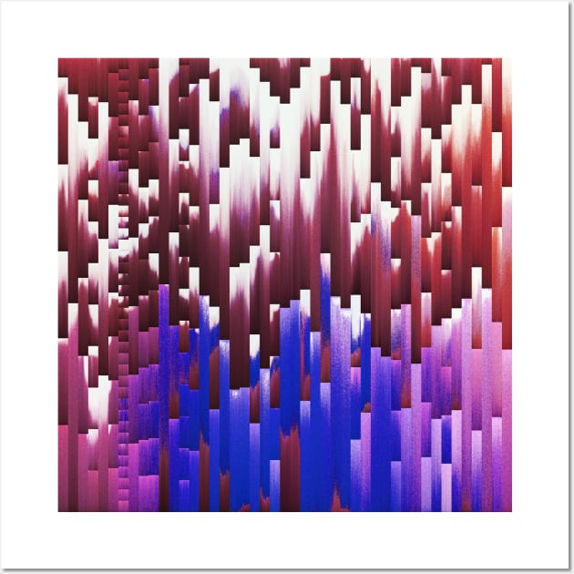 Skyline Glitch - Contemporary Exclusive Modern Design Wall Art by DankFutura